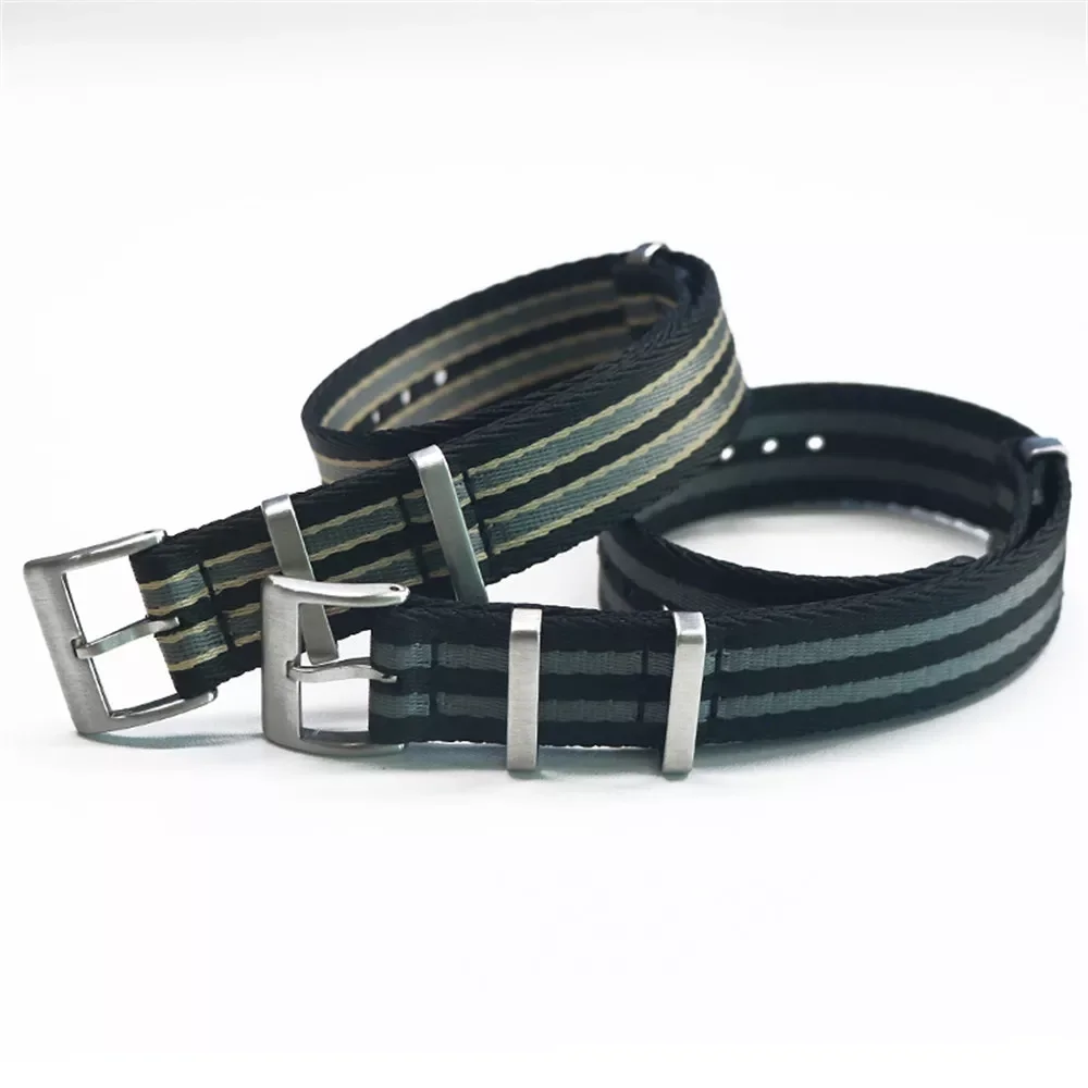 20mm 22mm Nylon Canvas Watchband NATO ZULU Sport Watch Strap Wrist Band Bracelet for Omega Seamaster 300 for 007 James Bond