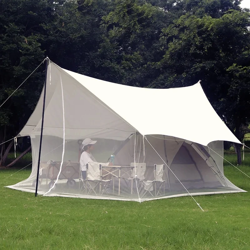 

Outdoor Mosquito Net Canopy Lightweight Under Camping Tent Awning for Garden Patio Yard and Outdoor Camping