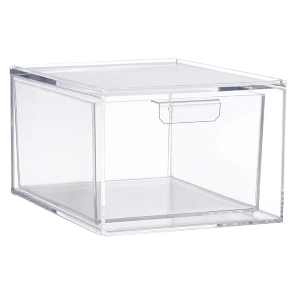 

Storage Drawer Organizer Bins Drawers Clear Containers Makeup Container Plastic Out Desk Organizers Bathroom Stackable Case
