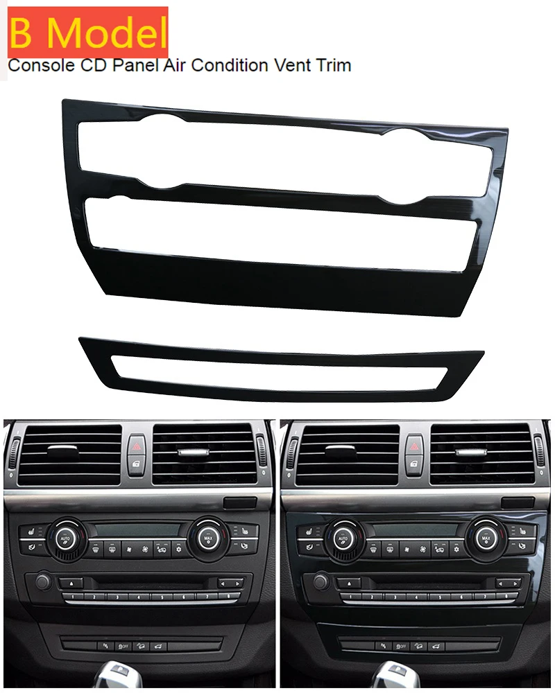 

Автомобильный Стайлинг для BMW X5 E70 X6 E71 2008-2014 аксессуары для интерьера центральная консоль воздушная розетка навигационная панель накладка наклейка