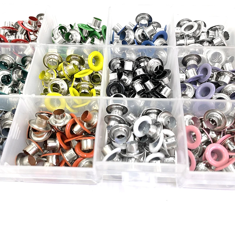 15 цветов 5 мм люверсы многоцветные газовые заклепки 450 наборов петлей шнурки