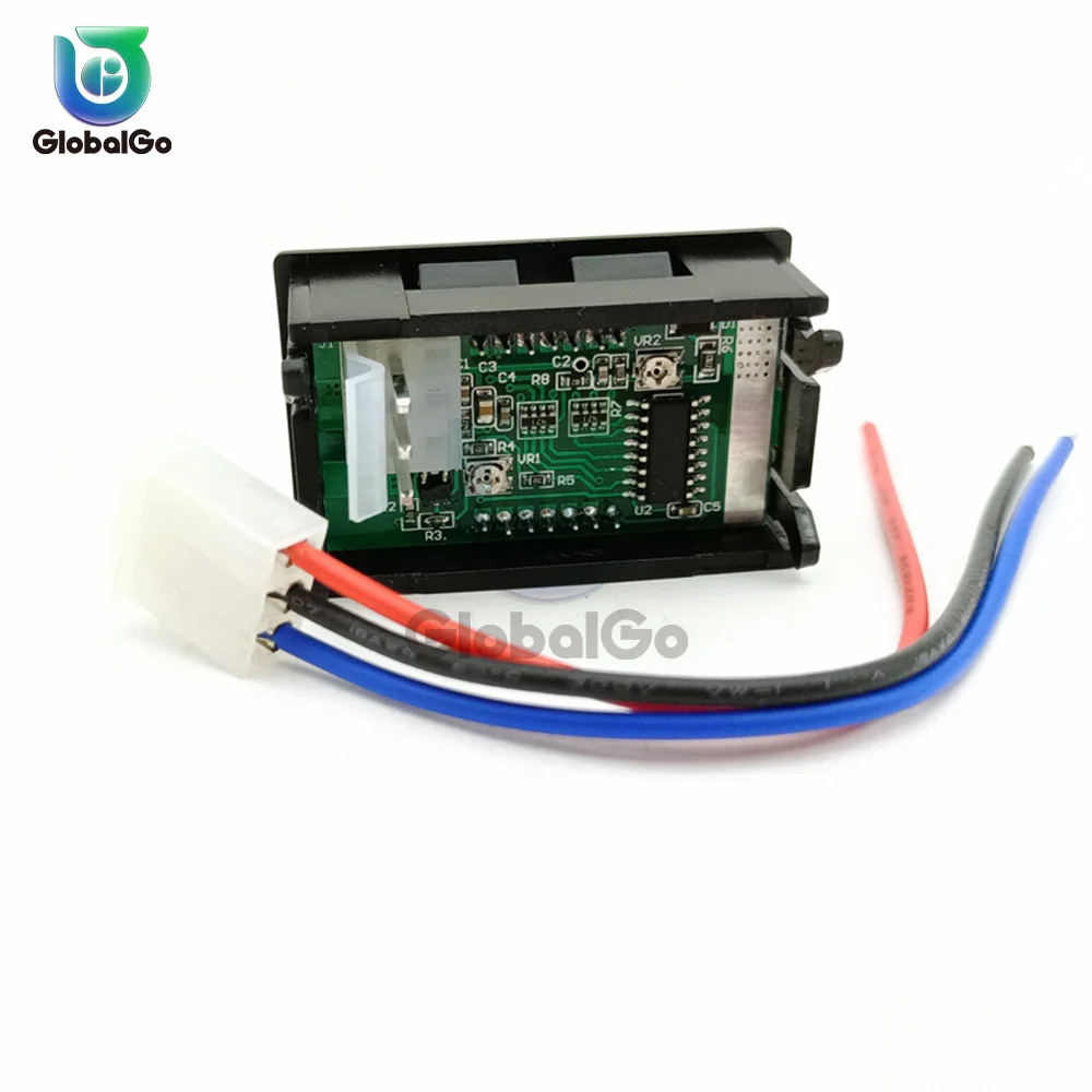 Высококачественный Вольтметр Амперметр постоянного тока 100 в 10 А синий + красный