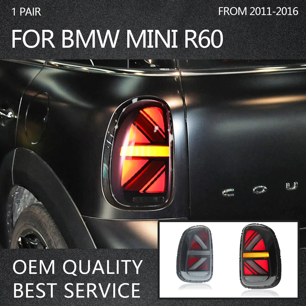 Автомобильные фары для BMW 2011-2016 MINI R60 задние в сборе купе модифицированные DRL