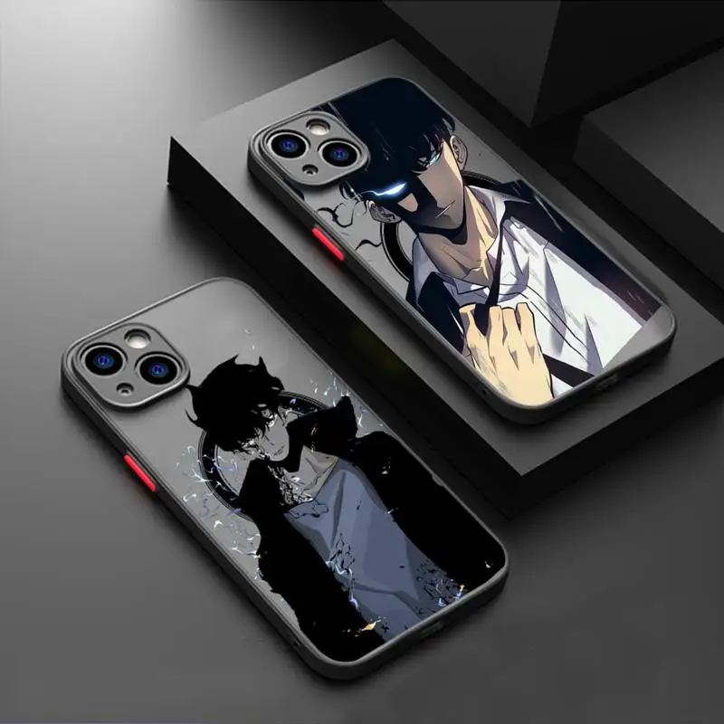 

Solo Leveling hot MANGA Phone Case Transparent Magsafe Magnetic Magnet For iPhone 13 12 11 Pro Max Mini Wireless Charging