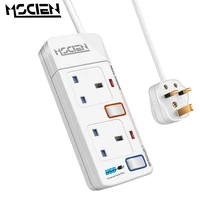 mscien surge protection 5m extension cord uk power strip 2 ac outlets electrical power socket expansion for home office