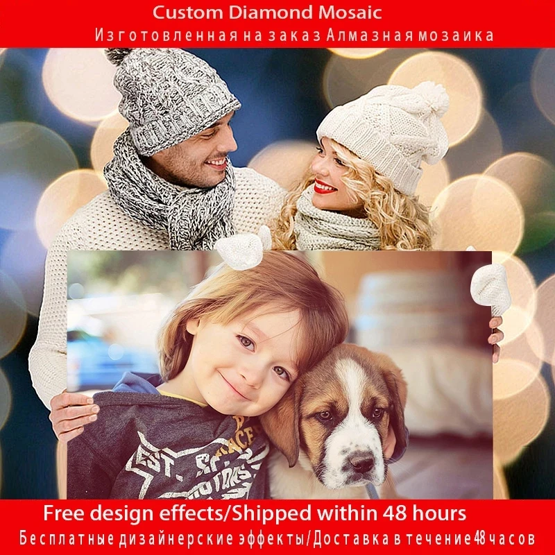 

5D алмазная живопись, фото, Алмазная мозаика на заказ, полноразмерная/круглая вышивка из бисера, алмазная вышивка «сделай сам», искусство, до...