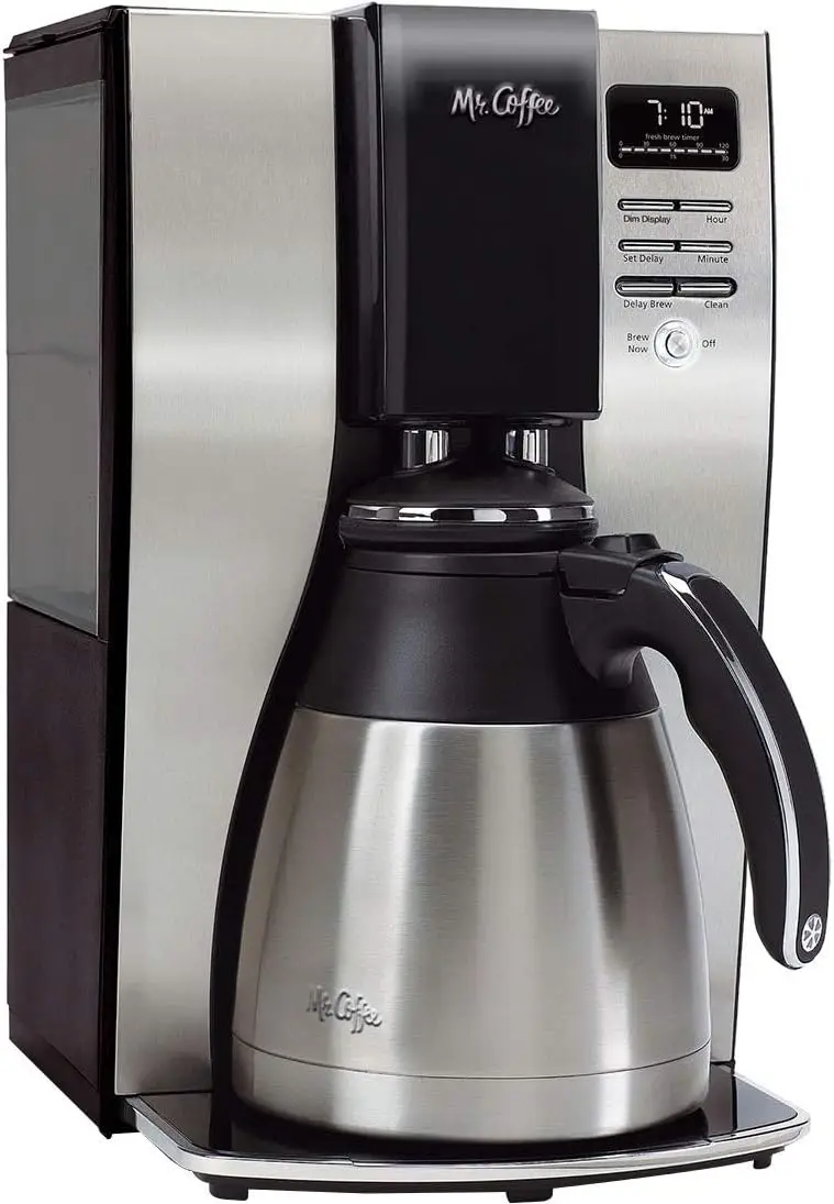 

Maker, Programmable Coffee Machine with Auto Pause, 10 Cups, Stainless Steel
