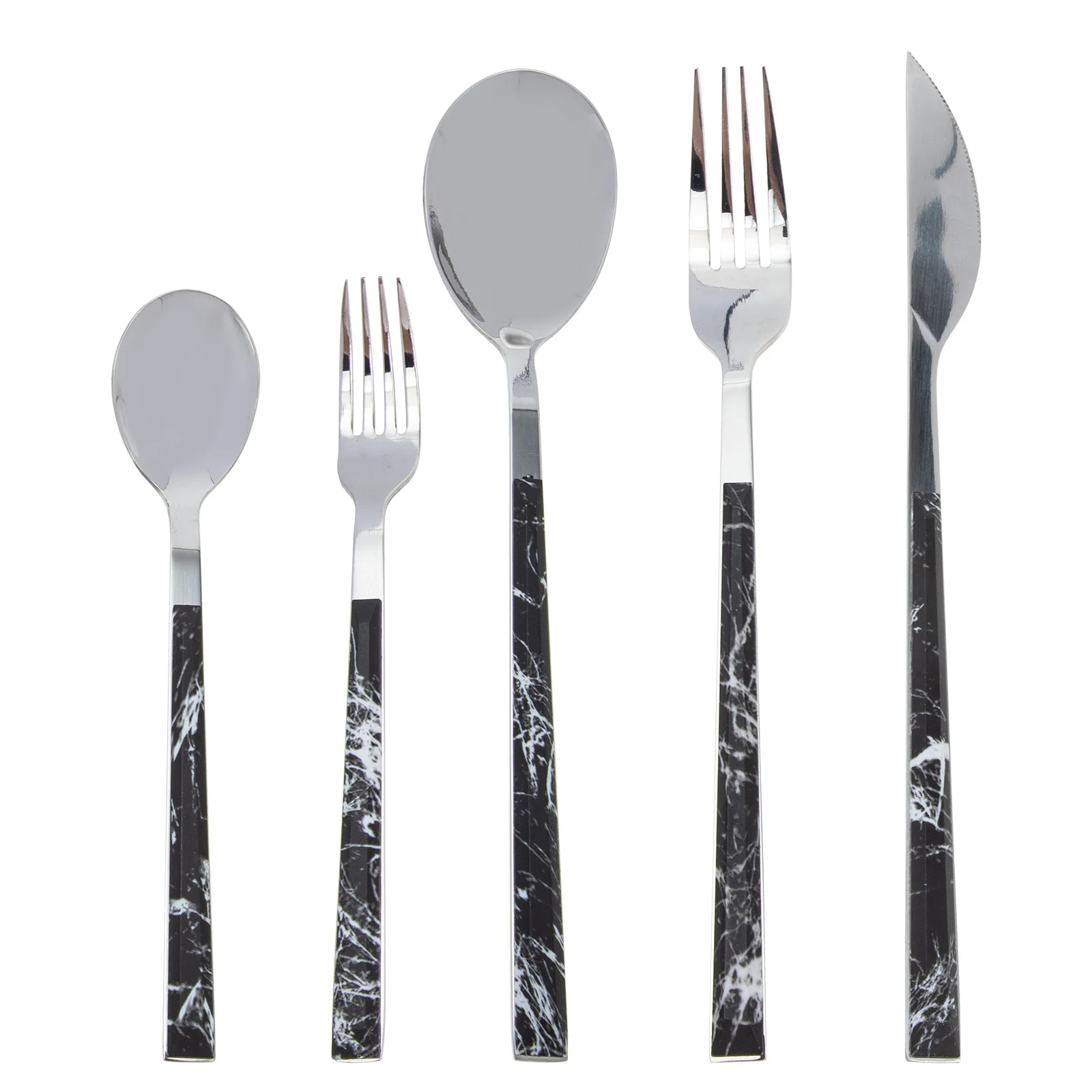 

Set Stainless Steel Spoon Cutlery Fork Spoons Forks Utensils Steak Silverware Flatware Party Tableware Serving Kitchen Eating