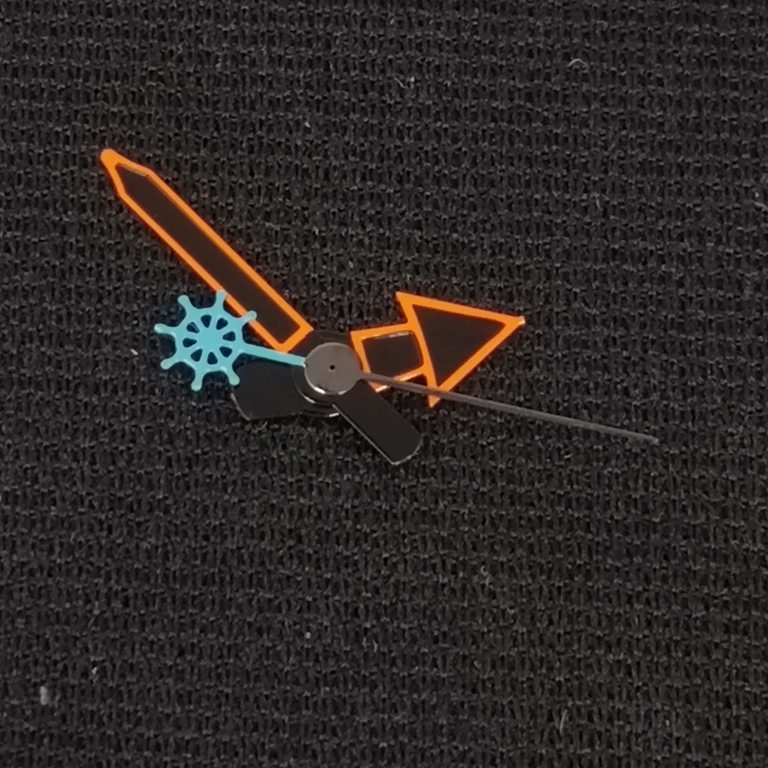 Стрелки NH35 Оранжевые стрелки часов с рыбой/черепахой/трезубецем/русалкой