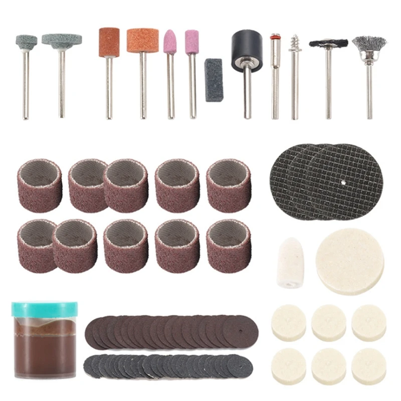 

LUDA 105Pcs Electric Mini Drill Bit Kit Abrasive Rotary Tool Accessories Set For Dremel Grinding Sanding Polishing Cutting