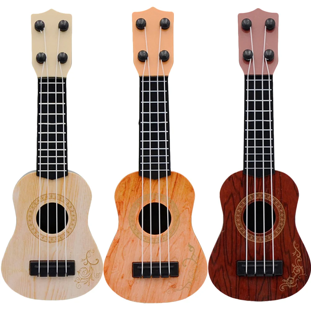 

3pcs Ukulele Kids Instrument Guitar Musical Instruments Kids Guitar Toddler Guitar Musical Enlightenment