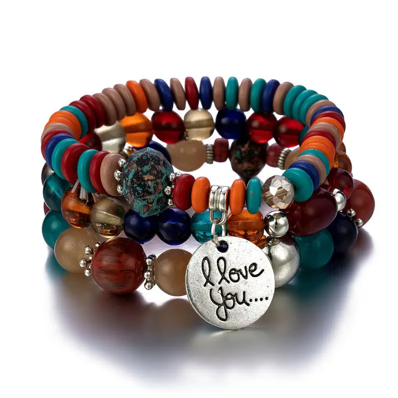 

The New 2022 Bohemian Hand Bracelet With Diamond Inlay And Multi-layer Bracelet