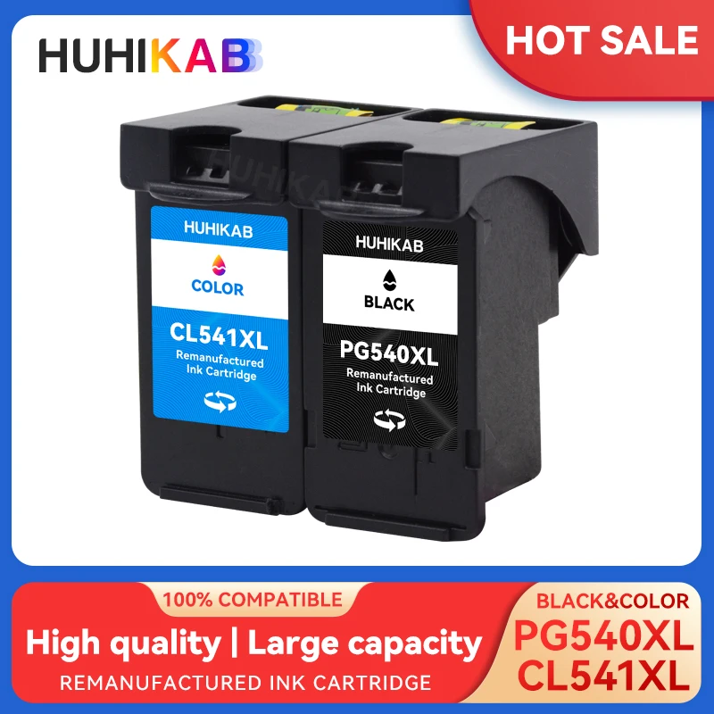 HUHIKAB PG540 CL541 PG-540 CL-541 For Canon 540XL 541XL Ink Cartridge PG 540 for Pixma MG4250 MG3250 MG3255 MG3550 MG4100 MG4150