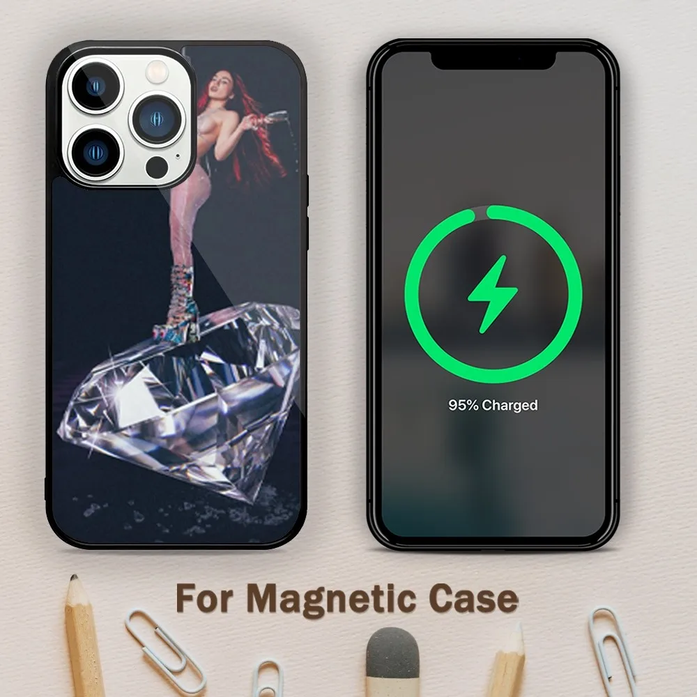 Магнитный Чехол Для Телефона Diamonds And Dancefloors Ava Max iPhone 11/12/13/14/15/Mini Pro XS X S Plus XR