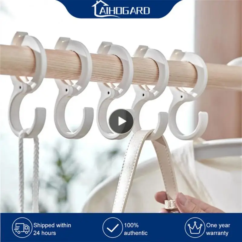 

Fall-proof Hooks Wardrobe Closet Hook S Shaped Punch-free Hanging Storage Hook Card Position S-hook Multi-purpose Ring Buckle