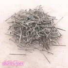 Булавки с плоской головкой, 100 шт.лот, 30 мм, Диаметр 0,6-0,8 мм, золотыесеребряныеБронзовые, аксессуары для изготовления ювелирных изделий