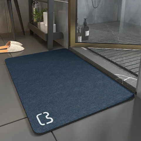 Mijia прямоугольный однотонный коврик для ванной комнаты, коврик, диатомит, абсорбирующий коврик для ванной, нескользящий быстроскользящий коврик для ног