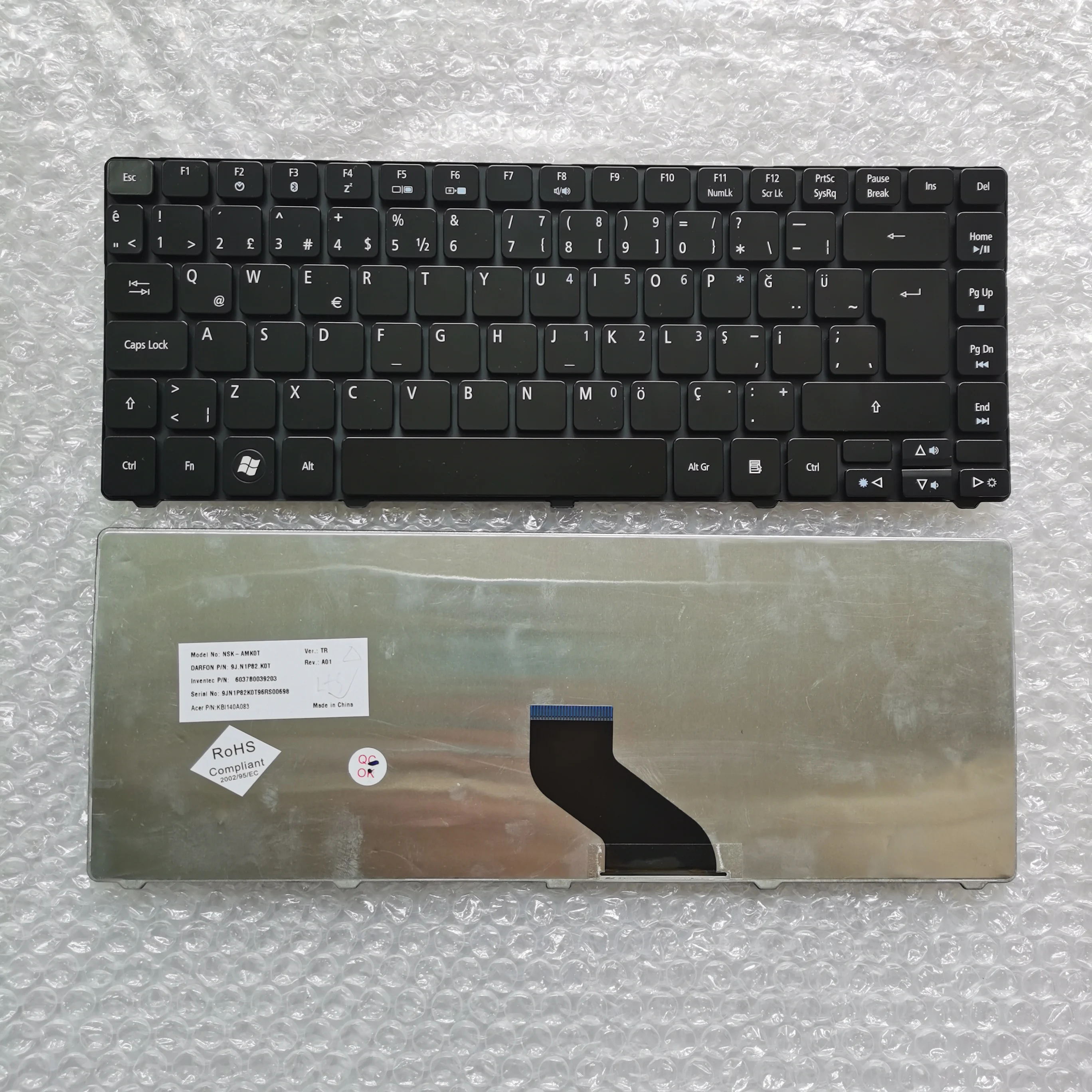 

XIN For Acer Aspire 4736 4736G 4739 4739Z 4740 4741 4741G 3810 3810T 4810 4810T Turkish Laptop Keyboard TR Version KBI140A083
