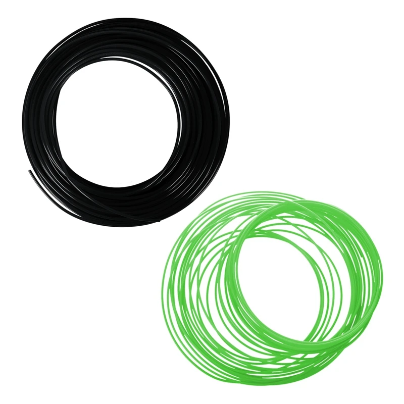 

3D Printer Pen Filament 1.75Mm PLA 10M(Black PLA) & 3D Printer Pen Filament 1.75Mm PLA 10M(Glow In Dark Green PLA)