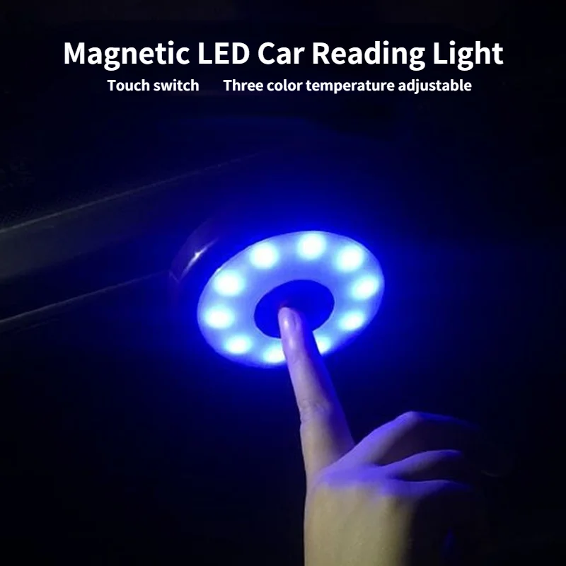

Magnetic Car Reading Light LED Car Sky Light USB Rechargeable Car Environment Light for Car Trunk Emergency Lighting