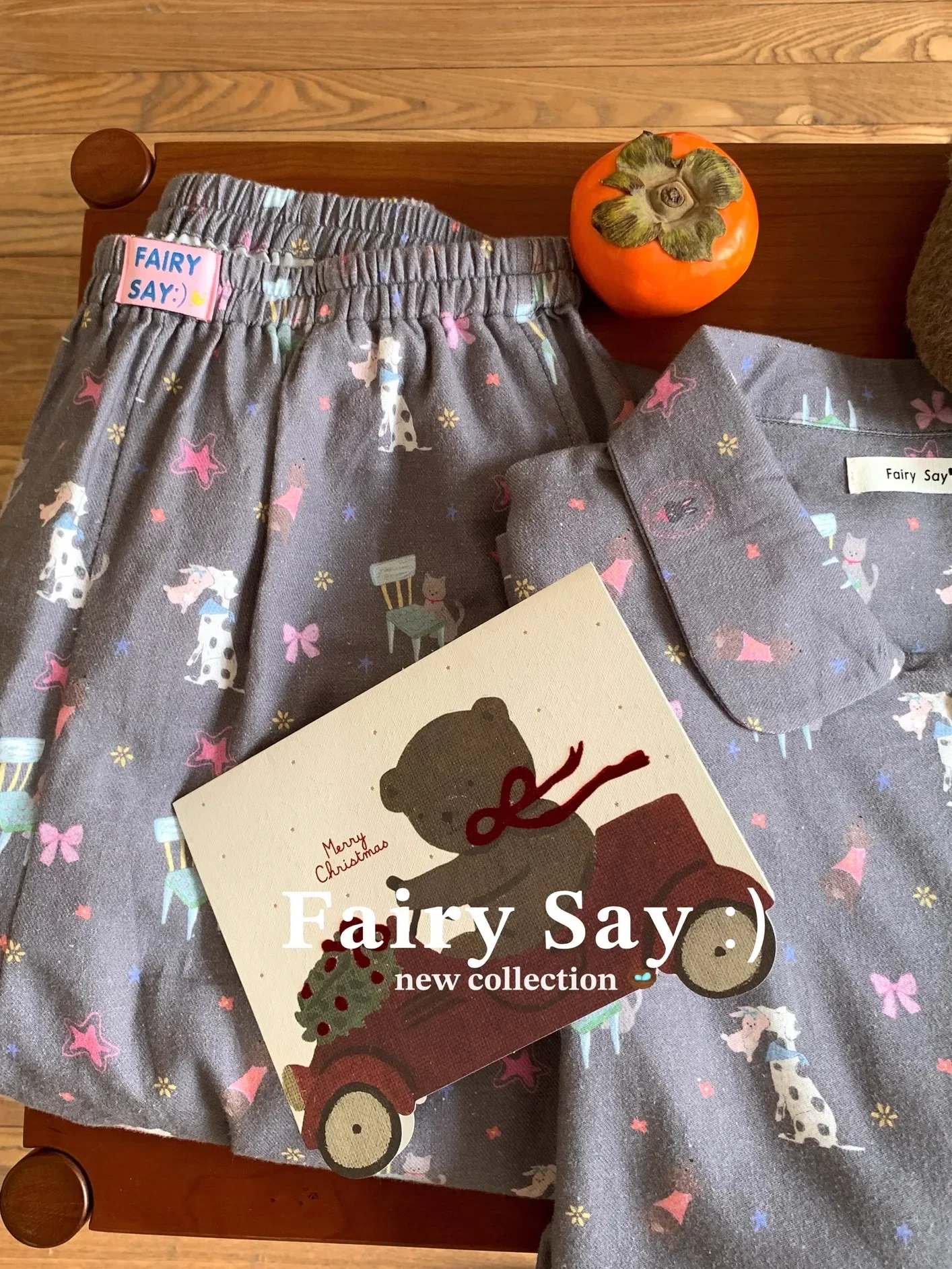 Фото Cotton Sweet Loungewear Korean Fashion Cartoon Print Lapel Long Sleeve Pajama Sets Cute Girls Homewear 2025 Spring New №2