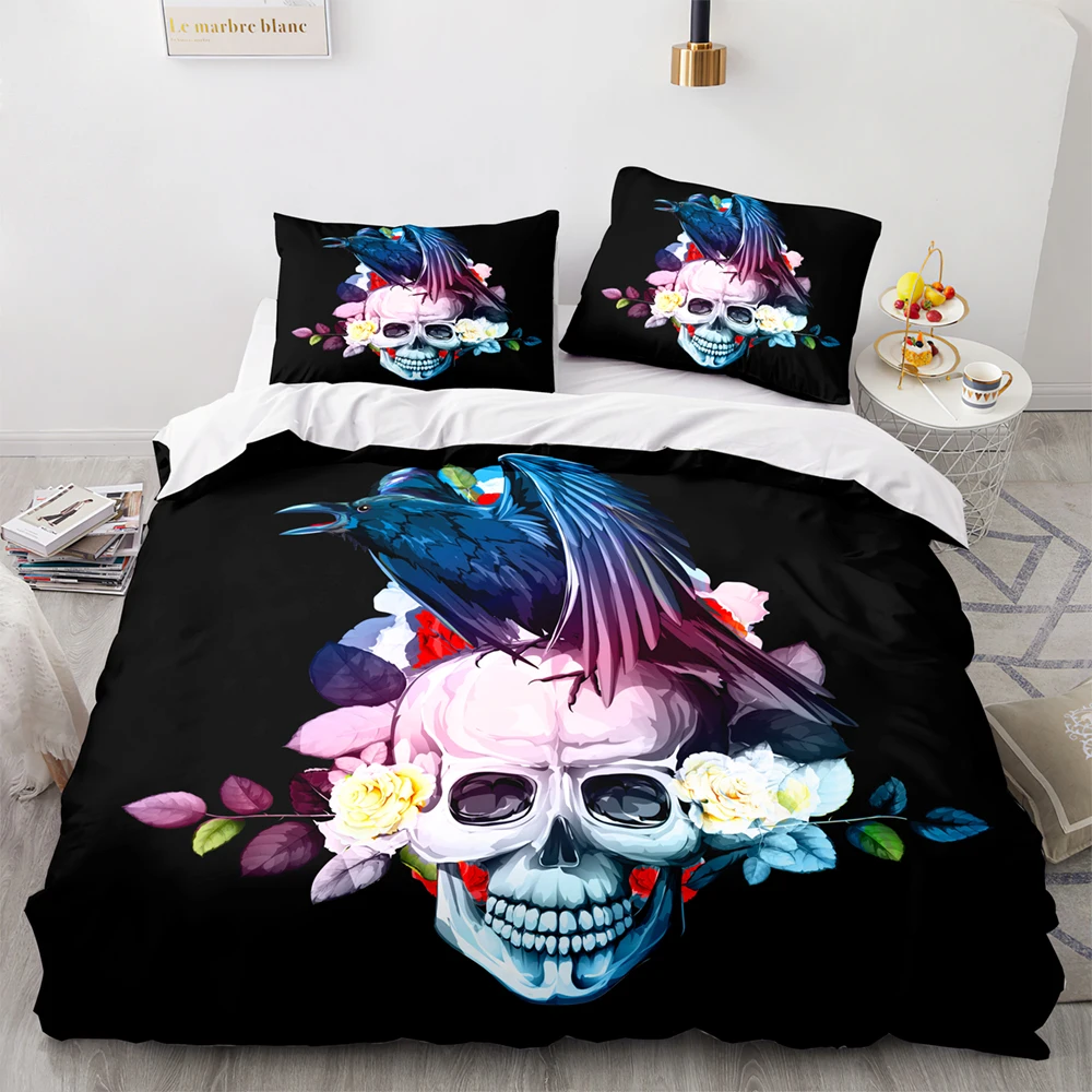 Комплект постельного белья со скелетом односпальный двуспальный полноразмерный