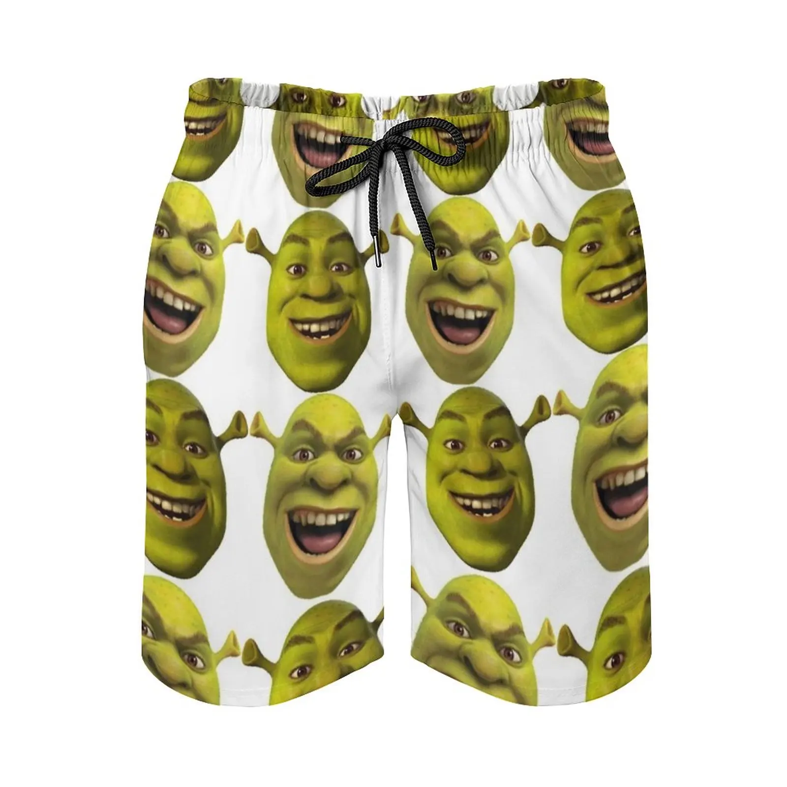 

Shrek Men's Swim Trunks Quick Dry Volley Beach Shorts With Pockets For Men's Shrek 2 The Third Forever After Donkey Smash Mouth
