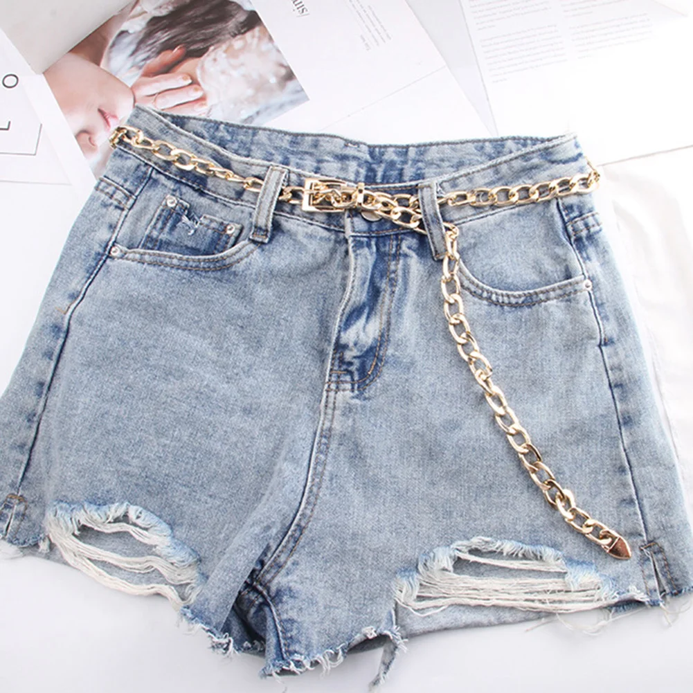 

Punk Metal Chain Women Belt Gold Silver Waist Chain Dress Jeans Cool Girls Lady Waistband Accessories Body Chain Fashion
