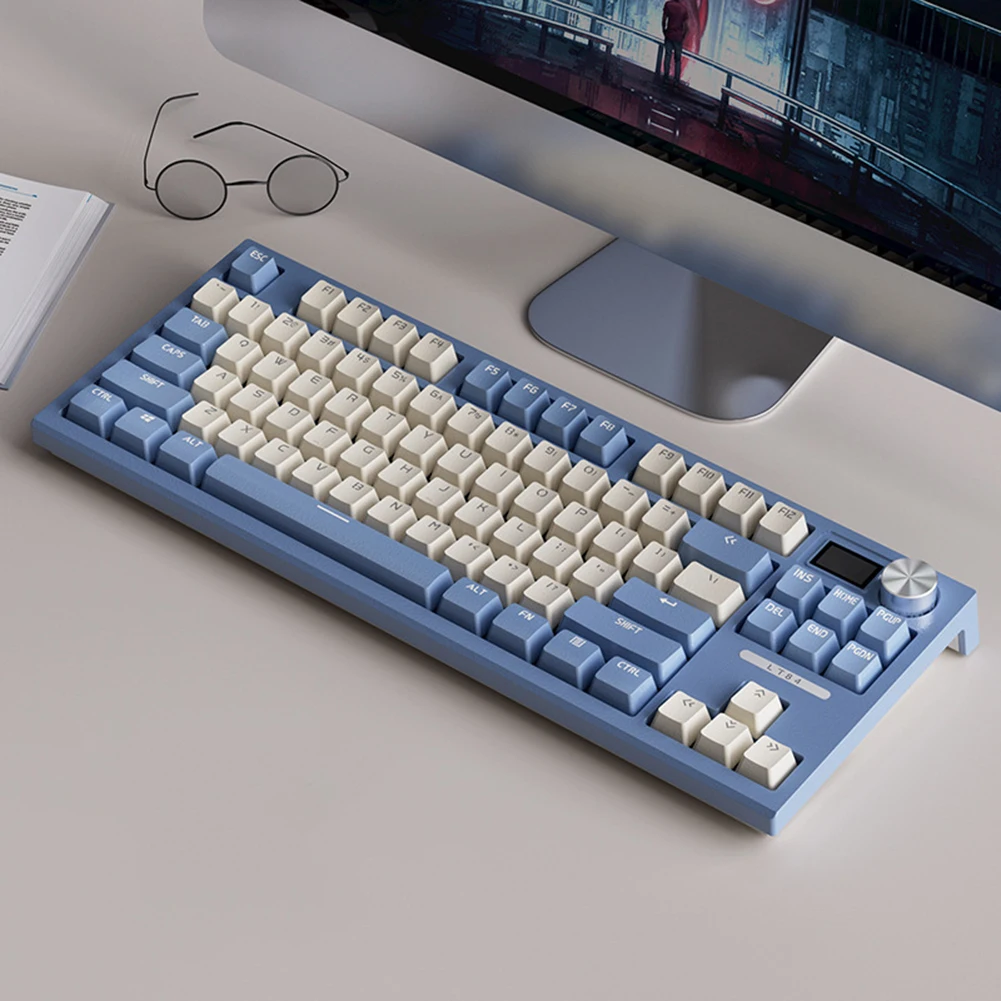 

Fashion Mechanical Keyboard With Color Matching Quiet Waterproof PC Keyboards For PC Laptops Tablets