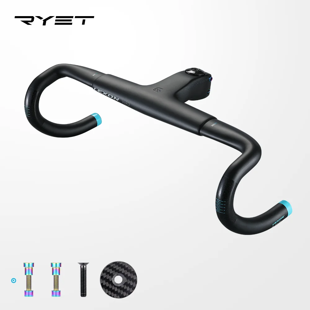 

Ryet VARO Carbon Road Handlebar UD Weave Road Bike Handle Bar Ultralight Integrated Molding Handle bar Bicycle Acceesories