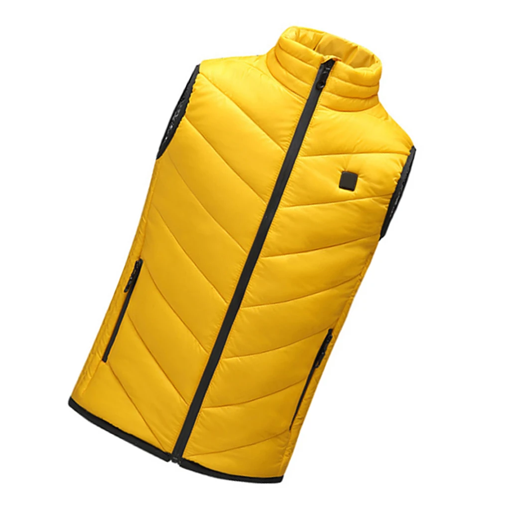 

Kids Heated Vest Solid Color Boys Girls Winter Keeping-warm Coat Rechargeable Electric Heating Vests Child Clothing Accessory