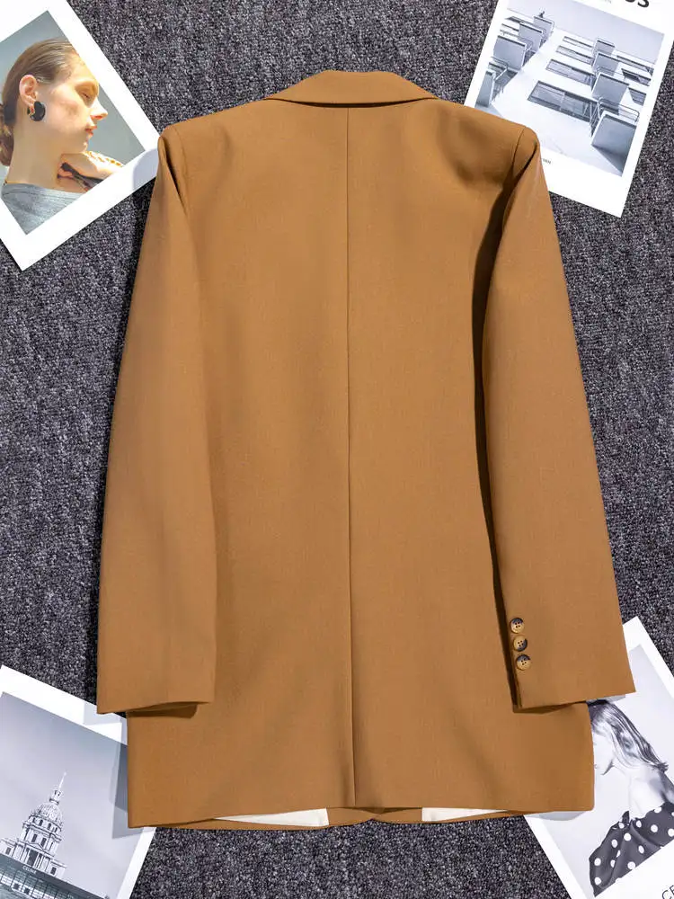 Korean High Quality  2023 Spring Ladies Professional Office Lapel Cardigan Suit Jacket Casual Women Work Coat Large Size Blazers