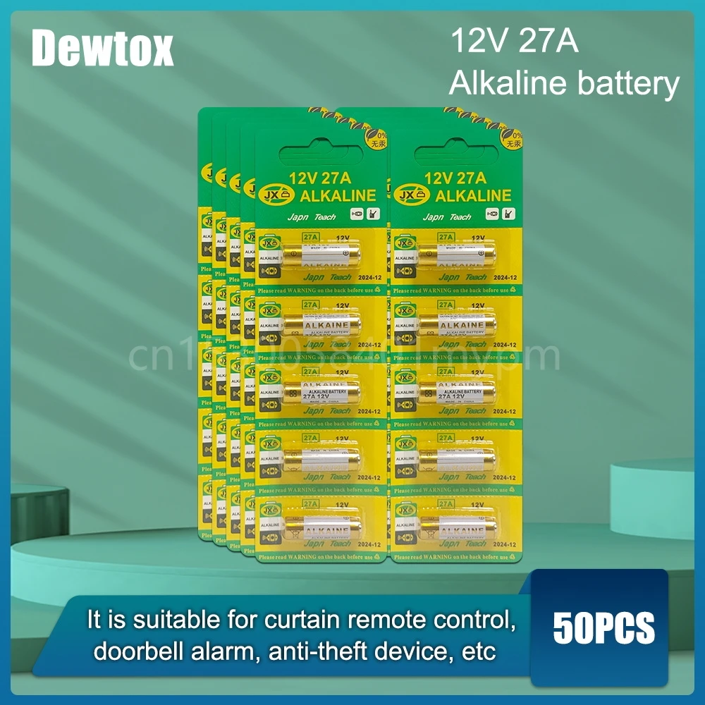 Щелочная батарея MN27 MS27 GP27A A27 L828 V27GA ALK27A A27BP K27A VR27 R27A 27A 27A для датчика безопасности окон, 50 шт.