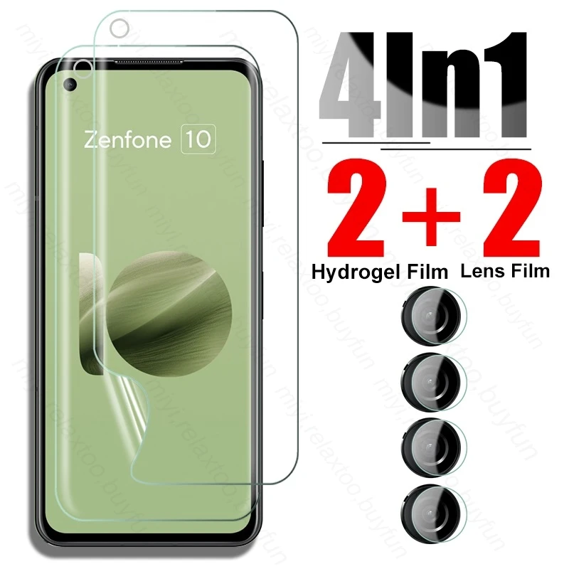 

4To1 мягкая Гидрогелевая пленка для Asus Zenfone10 Zenfone 10 5G AI2302 5,92 "стекло для камеры Zen Fone10 Fone 10 защита для экрана не стекло