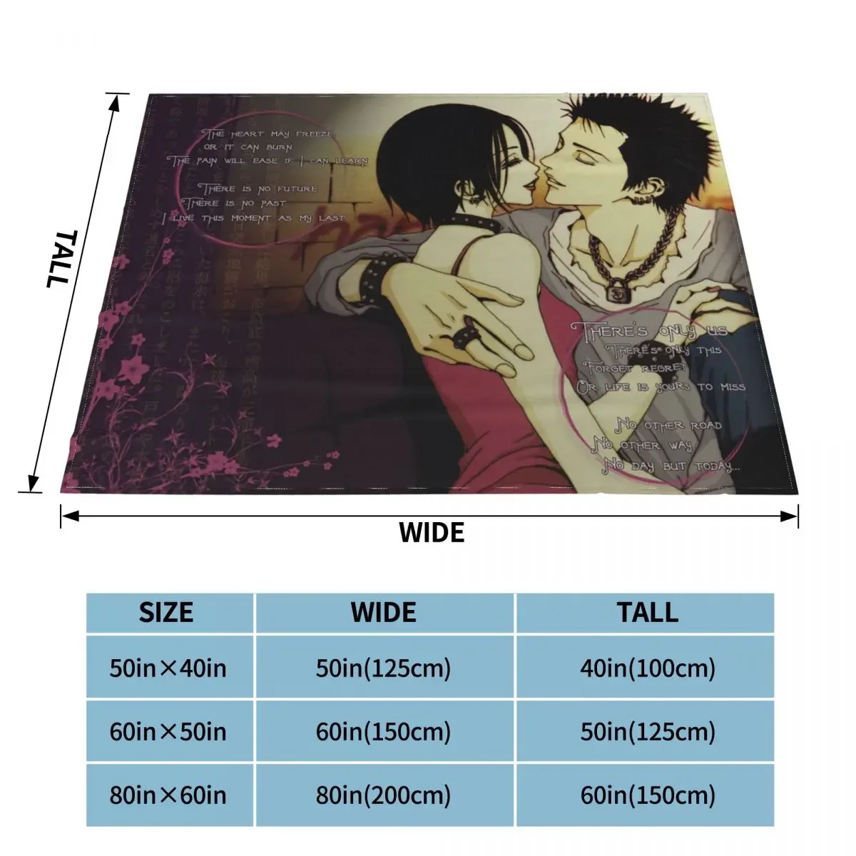 Одеяло Nana бархатное весенне-осеннее клетчатое одеяло Ai Yazawa японское аниме