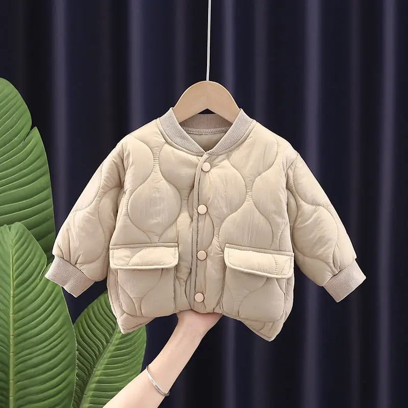 

Детская теплая куртка на мальчика и девочку, зимняя утепленная бархатная куртка, Мягкая Повседневная Верхняя одежда, 2022