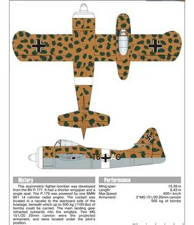 

Experimental Blohm & Voss fighter bomber p.179 DIY 3D Paper Card Model Building Sets