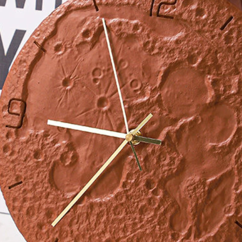 Настенные часы Moon круглые бесшумные художественные элегантные домашние