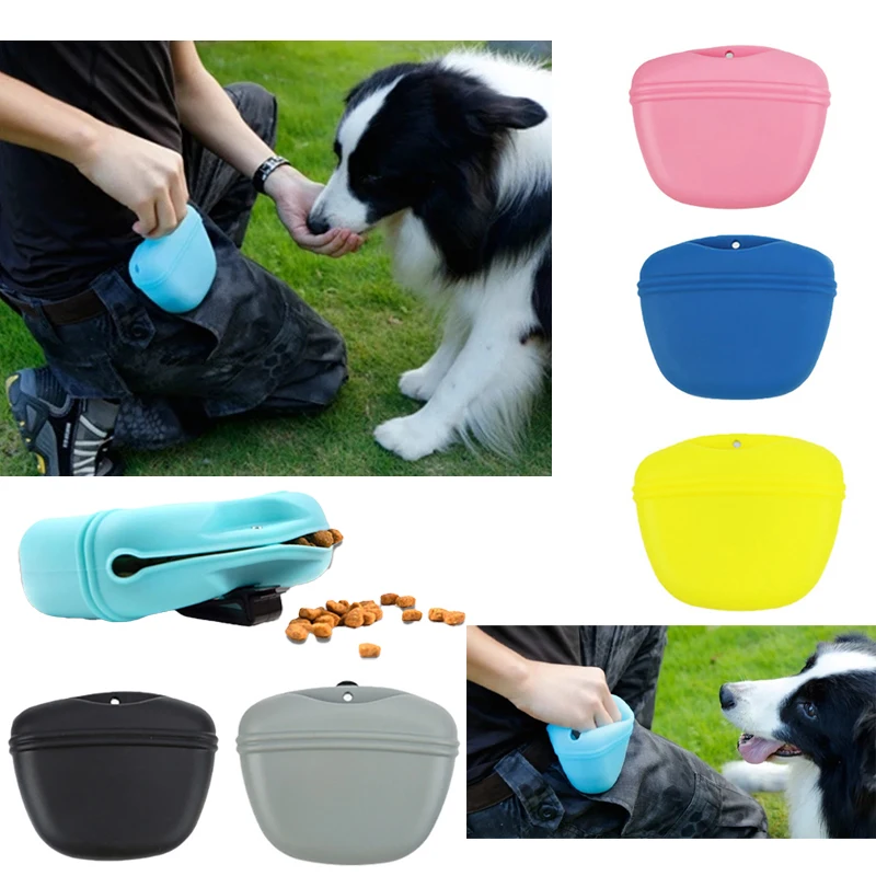 

Portable Dogs Training Bag Treat Snack Bait Cats Obedience Agility Outdoor Feed Storage Food Reward Waist Pouch Pets Accessories