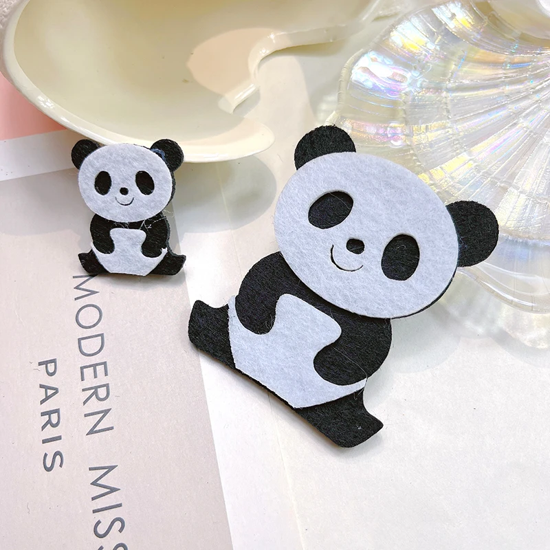 

2022 new non-woven fabric Panda DIY decorative accessories baby shower Kindergarten Birthday Party Decorations 5/10/20pcs