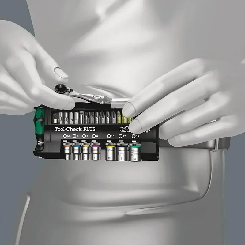 WERA 05056490001 Шлицевая отвертка с храповым механизмом Tool-Check Plus головка 1/4 дюйма 39 шт. 27