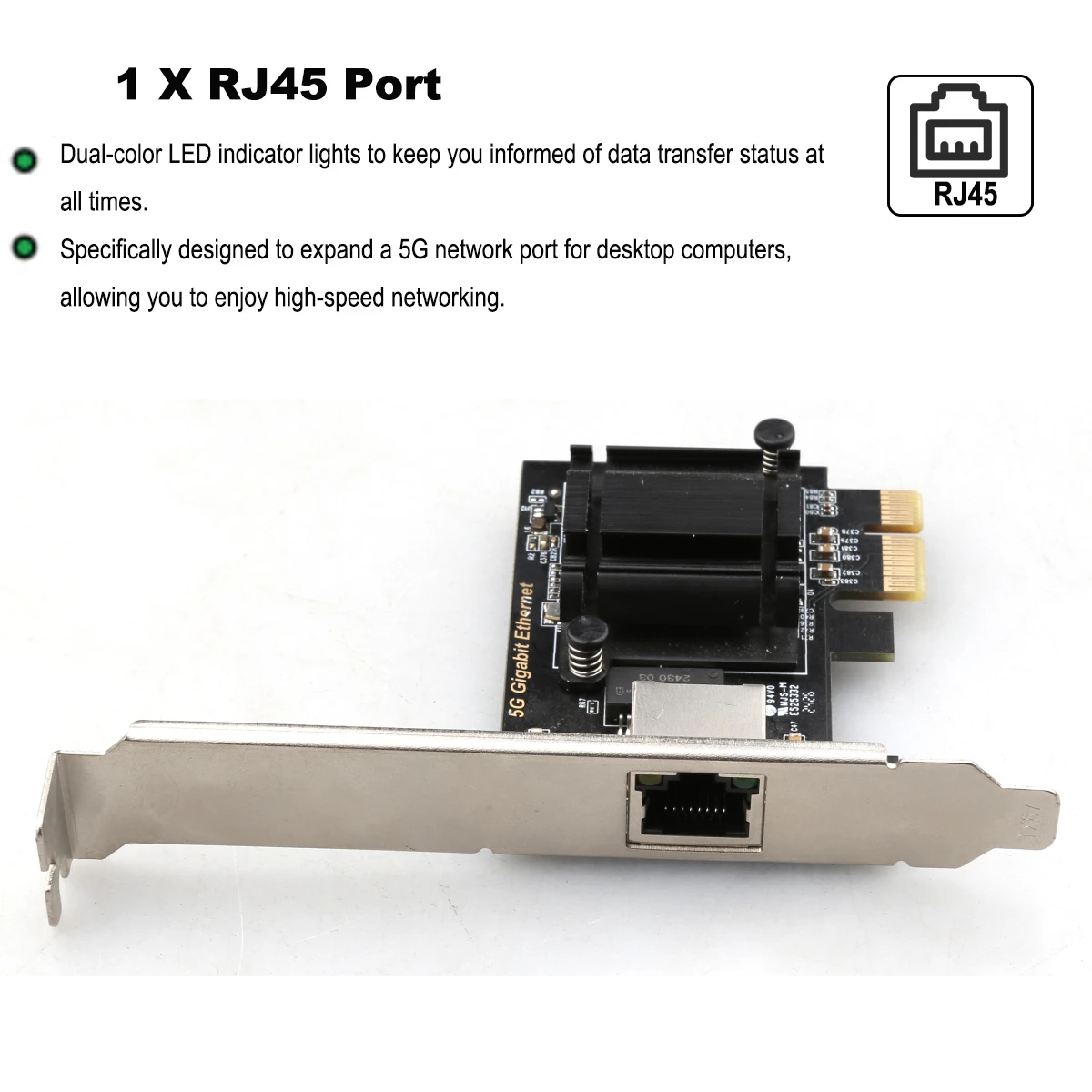 Сетевая карта 5G PCI-E к RJ45
