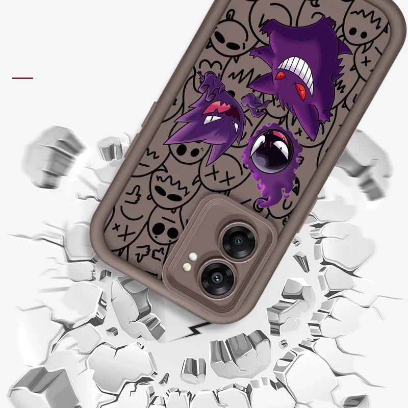 P-Покемоны G-Gengguis мультяшная лестница для глаз OPPO Find X5 X3 A58 A57 A55 A53 A54 A92 A74 A78 A98 A16 A94 A76