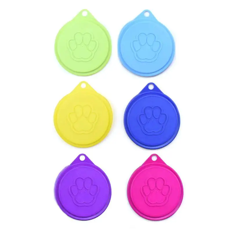

PCS Reusable Pet Food Can Cover Silicone Dogs Cats Storage Tin Cap Lid Seal Cover Pet Supplies Suitable For 75mm 88mm