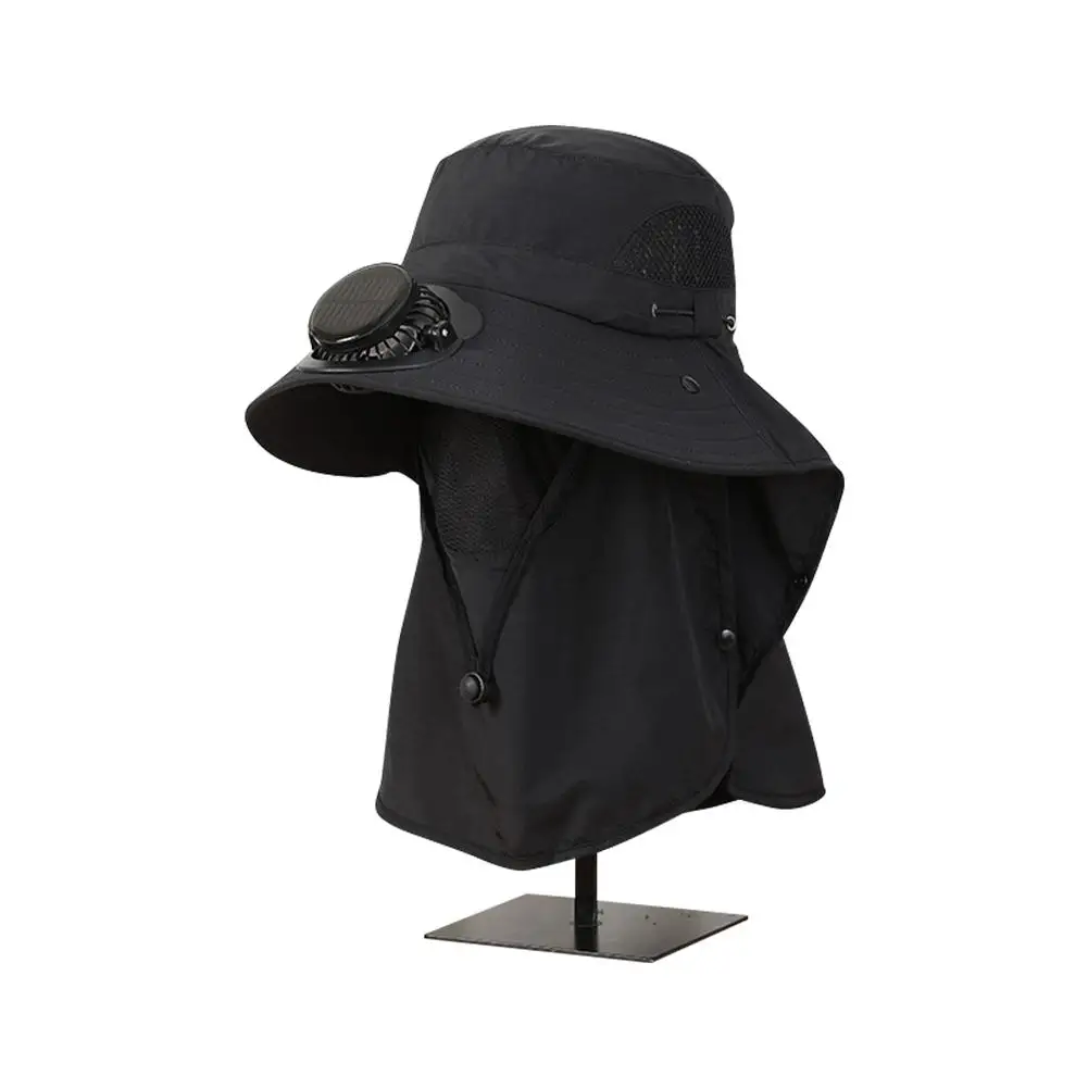 Шляпа с вентилятором и солнечной зарядкой Солнцезащитный котелок для работы