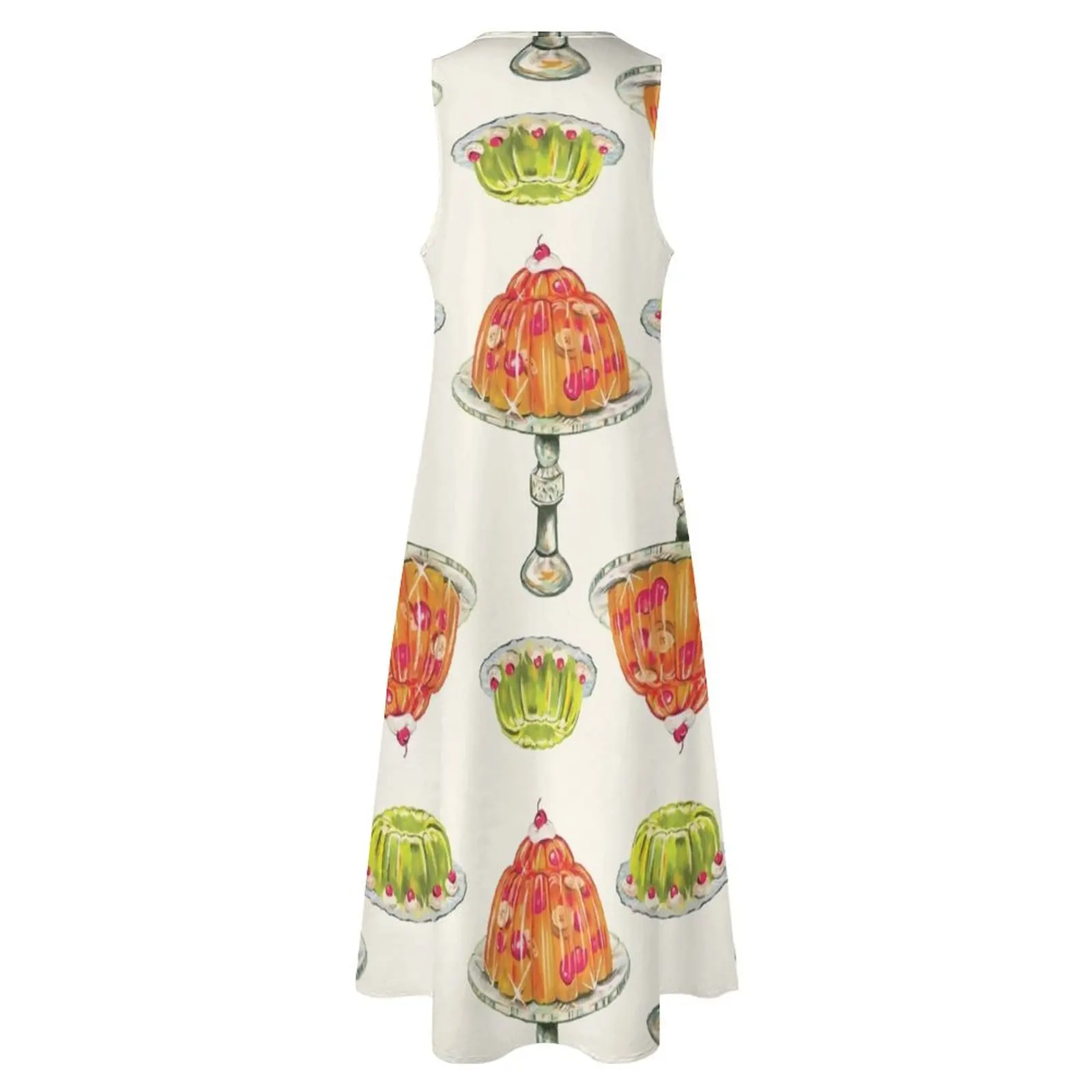 Винтажный узор вишневой и лаймовой железы. Милое ностальгическое кухонное