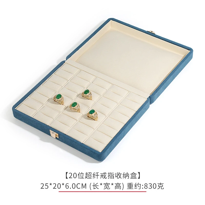 

Роскошная замшевая шкатулка для ювелирных украшений, Роскошный чехол с подвесками для демонстрации цепочек и ожерелий, кожаный бокс для Хранения Драгоценностей