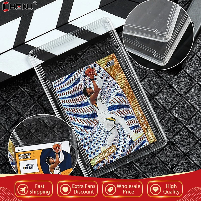 

1pcs 90x65mm Acrylic Jumbo Game Star PSA Trading Card Slabs Sleeves Holder Case Identification Box Playing Card Plastic Slab
