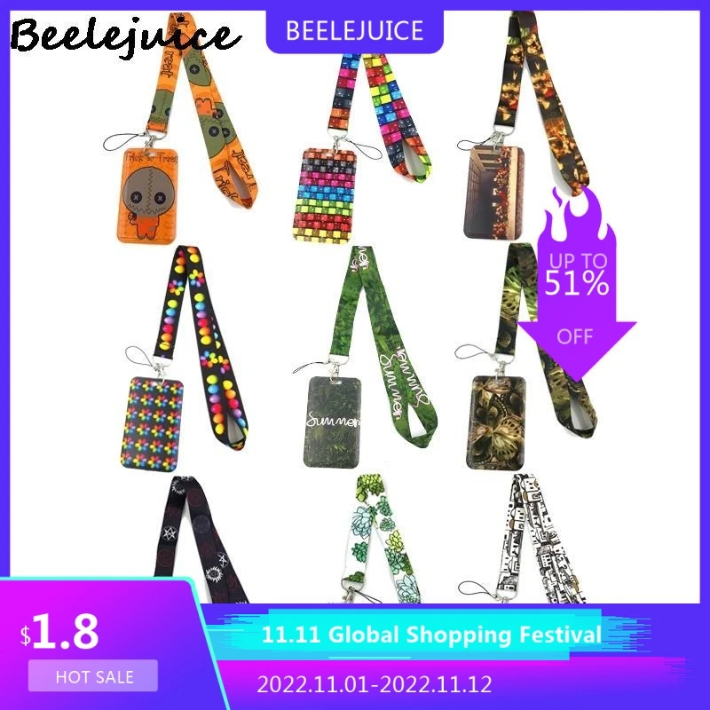 

ID Holder Neck Strap Lanyard keychain Mobile Phone Strap ID Badge Holder Rope Key Chain Keyrings Accessories Gift Webbing Ribbon