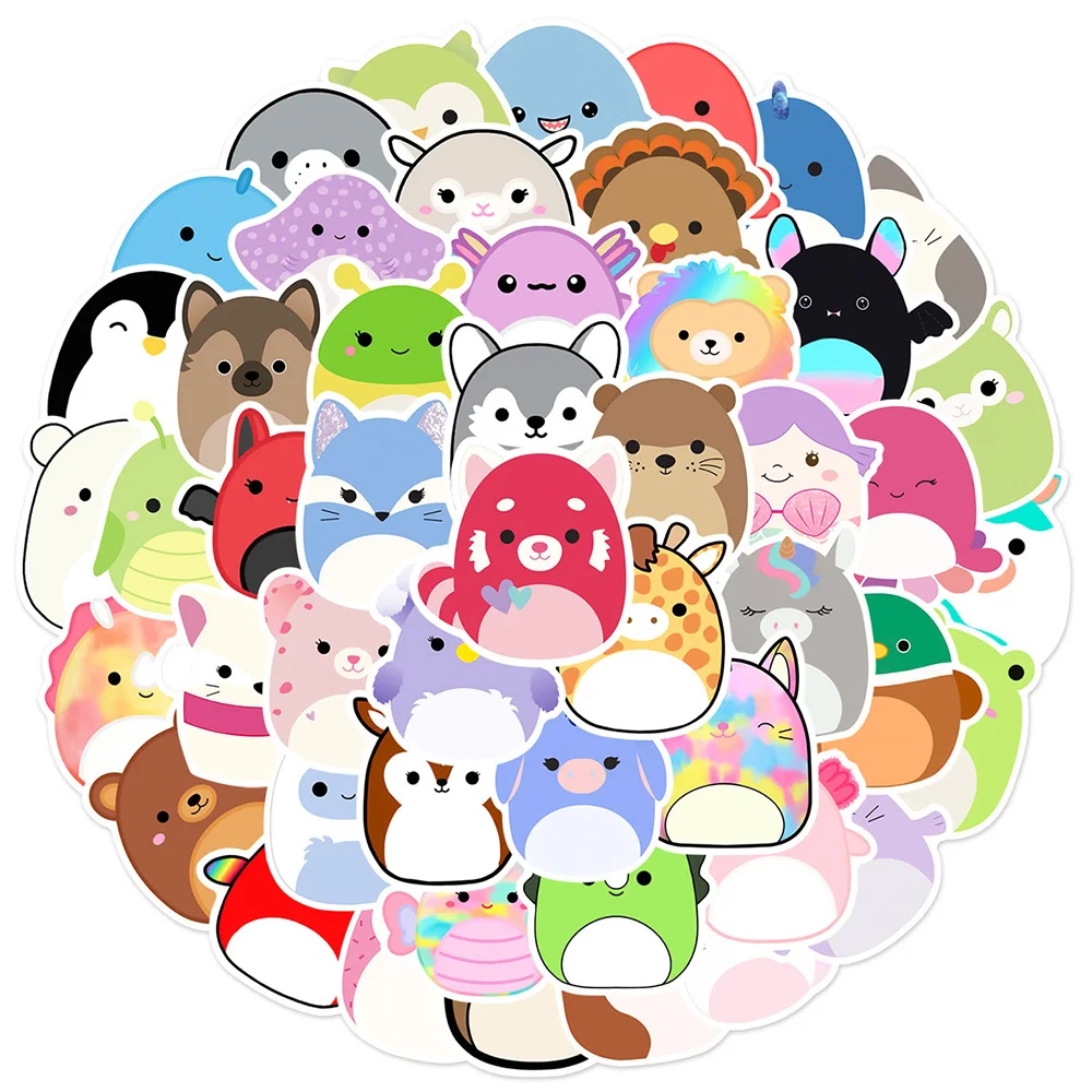 

10/30/50pcs Kawaii Animal Cartoon Stickers Aesthetic Cute Cartoon Decals DIY Laptop Phone Scrapbook Guitar Sticker for Kids Toys